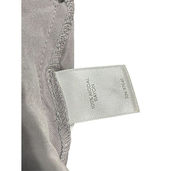 NICE WOMEN Pure J Jill Womens Oversized Boxy Top grey Neutral Lagenlook 3/4 Slee - Picture 7 of 9